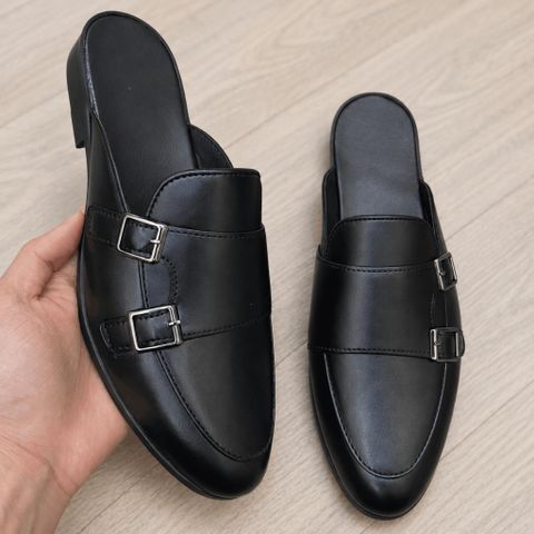 ( BAN L36 ) Giày Sục MonkStrap Khoá Không Rỉ, Giầy Mùa Hè Cho Nam Đế Cao Su Đúc Nguyên Khối Chống Trơn Trượt