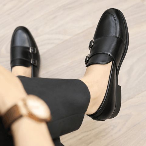 ( BAN L66 ) Giày lười MonkStrap sành điệu trẻ trung, Giày chụp kỷ yếu đi tiệc giá rẻ đế cao su đúc chống trượt có khâu