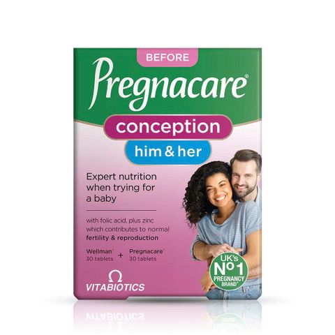 Viên uống Pregnacare Him & Her Conception tăng khả năng thụ thai của Anh