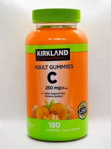 Kẹo dẻo bổ sung vitamin C cho người lớn Kirkland Signature Adult Gummies C 250mg 180 viên