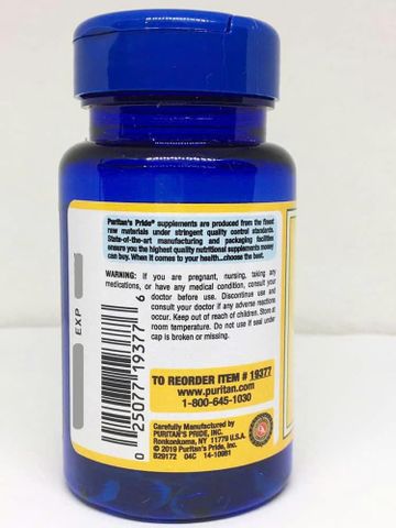Viên uống bổ sung Vitamin D3 Puritan’s Pride Vitamin D3 125mcg (5000 IU) 100 viên của Mỹ