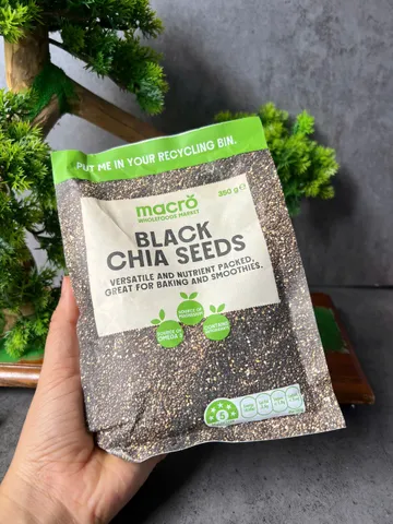 Hạt chia đen của Úc Macro Black Chia Seeds 350g 