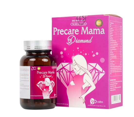 Viên uống Precare Mama Diamond cung cấp các vitamin, khoáng chất cho phụ nữ mang thai (30 viên)