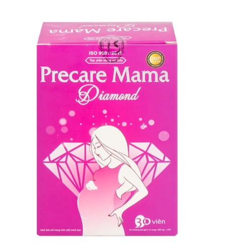 Viên uống Precare Mama Diamond cung cấp các vitamin, khoáng chất cho phụ nữ mang thai (30 viên)