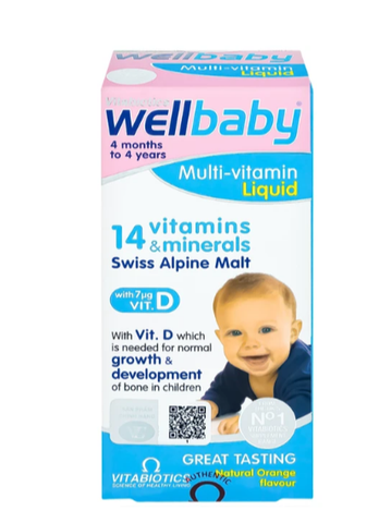 Siro bổ sung vitamin khoáng chất cho trẻ Vitabiotics Wellbaby Multi-Vitamin Liquid (150ml)
