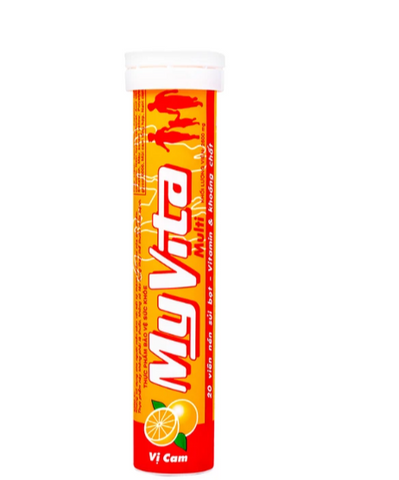 Viên sủi giúp bổ sung Vitamin MyVita Multi SPM vị cam (20 viên)