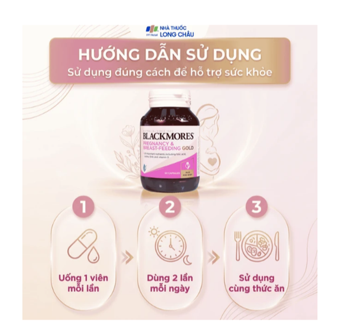 Viên hỗ trợ sức khỏe phụ nữ mang thai Blackmores Pregnancy & Breast - Feeding Gold (60 viên)