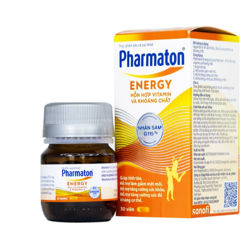 Pharmaton Energy 30 Viên – Bổ Sung Vitamin & Khoáng Chất Hỗ Trợ Tăng Năng Lượng, Giảm Mệt Mỏi