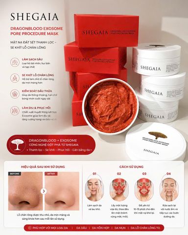 Mặt Nạ Shegaia Dragonblood Exosome mask 150g [hàng nhập khẩu]