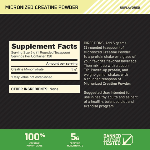 Bột Creatine Optimum Nutrition 600g