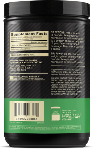 Bột Creatine Optimum Nutrition 600g
