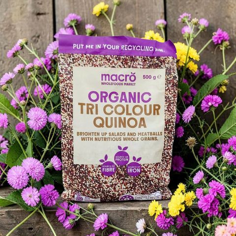 Hạt Diêm Mạch Organic Macro Tri Colour 500g Ngũ Cốc Tự Nhiên