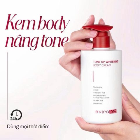 Kem Dưỡng Thể Nâng Tone, Cấp Ẩm Eviralab Tone Up Whitening Body Cream 300ml [ hàng nhập khẩu]