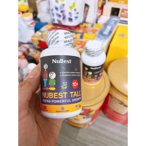 NUBEST TALL 10+ CỦA MỸ - VIÊN TĂNG CHIỀU CAO VƯỢT TRỘI CHO TRẺ EM- MADE IN USA 60 VIÊN