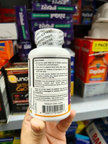 Viên uống hỗ trợ tăng chiều cao cho trẻ Nubest Tall 60 Capsules, sample New Look