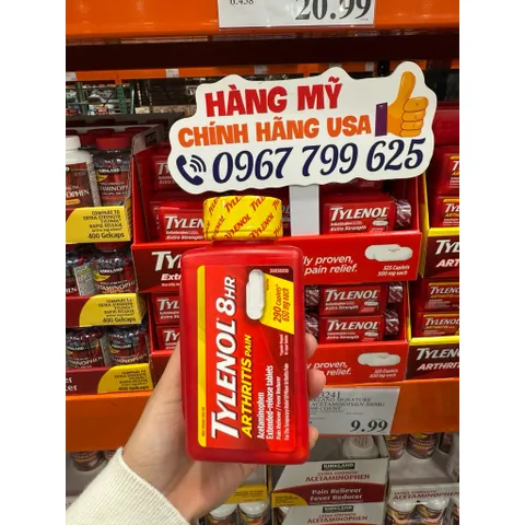 Tylenol 290v 650mg giúp giảm đau hạ sốt