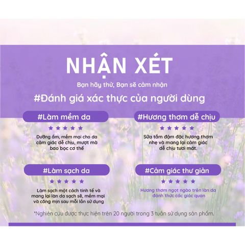 [EVOLUDERM] Gel Tắm Dưỡng Da Hương Lavender Evoluderm Relaxing Lavender Shower Gel 500ml