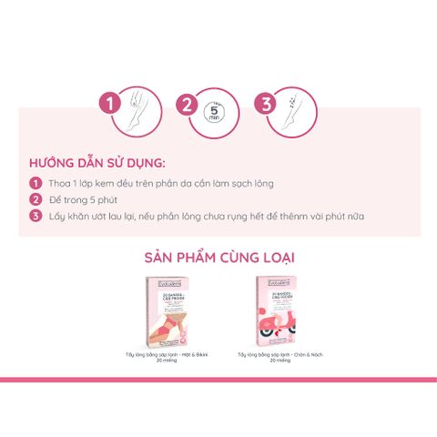 [EVOLUDERM x VHL] Kem tẩy lông vùng Bikini, nách, tay chân Evoluderm DEPILATORY CREAM 150ml