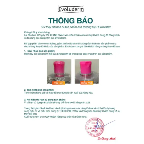 Nước Tẩy Trang không cồn Evoluderm thiên nhiên thuần chay, làm sạch sâu, da mịn màng 500ml (QT)