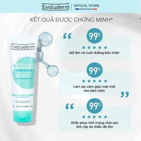 Kem dưỡng da chân Evoluderm chiết xuất bơ hạt mỡ 125ml