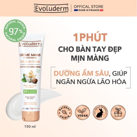 Kem dưỡng da tay và móng Evoluderm  thuần chay giúp da tay mềm mịn, dưỡng ẩm và phục hồi da tay (QT)