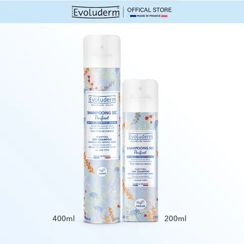 Dầu Gội Khô Evoluderm Giúp Làm Sạch Tóc, Làm Phồng Tóc Cấp Tốc (QT)