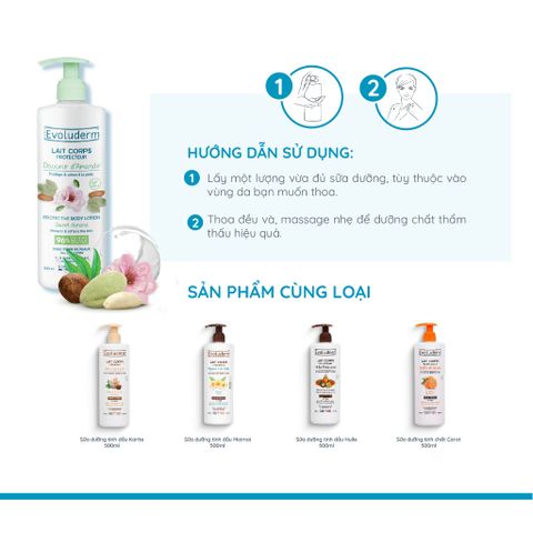 Sữa Dưỡng Thể Evoluderm Dưỡng Ẩm Dưỡng Sáng Mịn Màng Toàn Thân 500ml (QT)