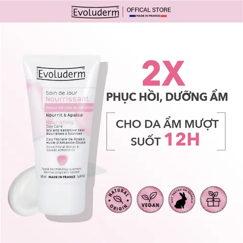[LIVE] Kem dưỡng ẩm phục hồi và nuôi dưỡng làn da Evoluderm 50ml