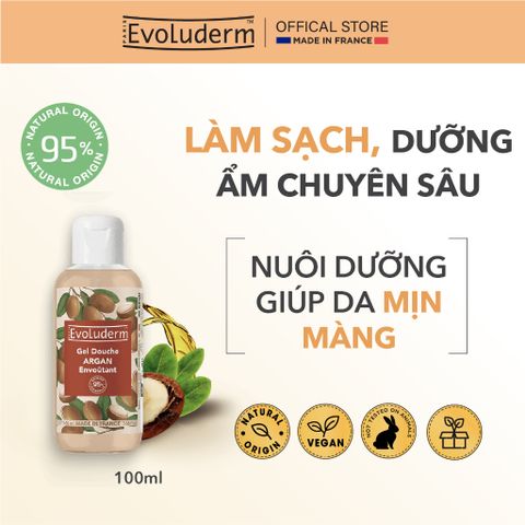 Sữa Tắm Không Sulfate Evoluderm shower nuôi dưỡng da mịn màng 100ml (đa dạng mùi hương)