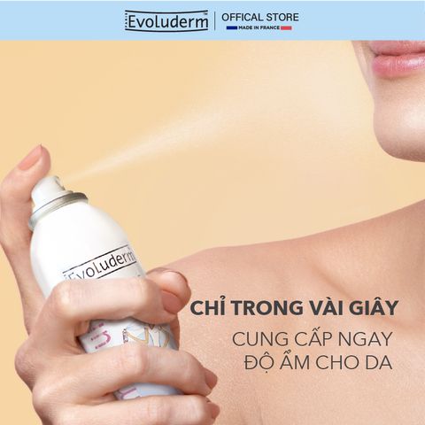 COMBO Xịt khoáng Evoluderm 150ml và Nước Hoa Hồng Cho Da Evoluderm 250ml