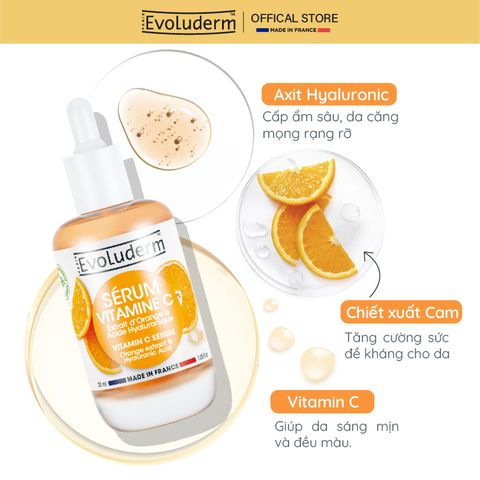 Tinh chất serum dưỡng ẩm, chăm sóc da Evoluderm 30ml