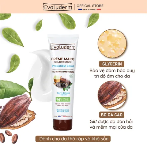 COMBO Xịt Khoáng Dưỡng Ẩm, Làm Dịu Da Evoluderm 150ml Và Kem Dưỡng Da Tay Evoluderm 150ml