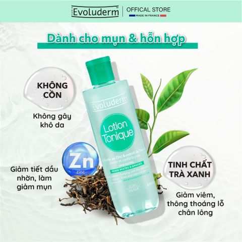 COMBO Xịt khoáng Evoluderm 150ml và Nước Hoa Hồng Cho Da Evoluderm 250ml