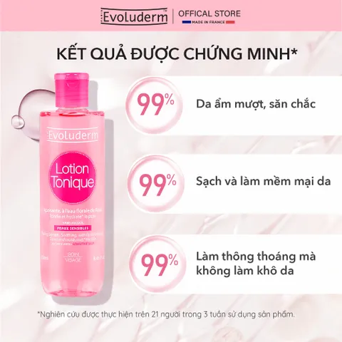 Combo Xịt Khoáng Evoluderm 400ml và Nước hoa hồng Evoluderm cho da nhạy cảm 250ml