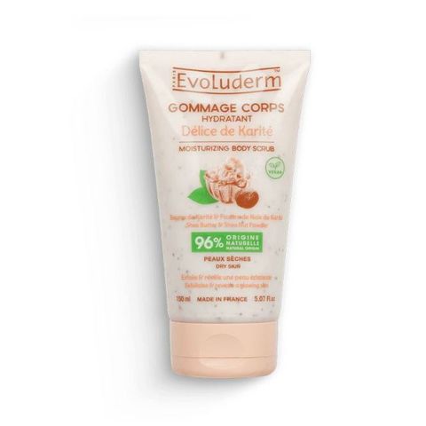 Gel tẩy tế bào chết toàn thân giúp làm sạch, dưỡng ẩm cho da Evoluderm Gommage Corps 150ml