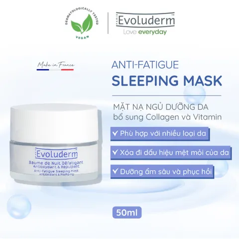 [DATE 09/2026] Mặt nạ ngủ dưỡng da Evoluderm bổ sung Collagen và Vitamin cho làn da căng mọng và rạng rỡ 50ml
