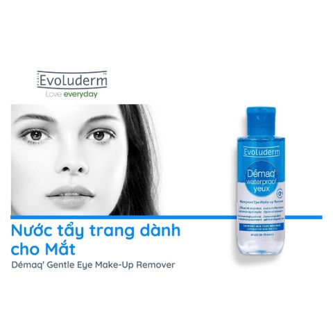 Nước Tẩy Trang 2 Lớp Dành Cho Mắt và Môi Evoluderm Waterproof Eye Make-Up Remover 150ml
