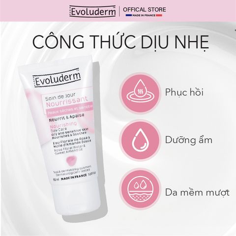COMBO TBC Cho Da Mặt Evoluderm 150ml Và Kem Dưỡng Ẩm Ban Ngày Evoluderm 50ml