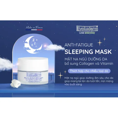 [DATE 09/2026] Mặt nạ ngủ dưỡng da Evoluderm bổ sung Collagen và Vitamin cho làn da căng mọng và rạng rỡ 50ml