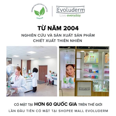 Nước Tẩy Trang 2 Lớp Dành Cho Mắt và Môi Evoluderm Waterproof Eye Make-Up Remover 150ml