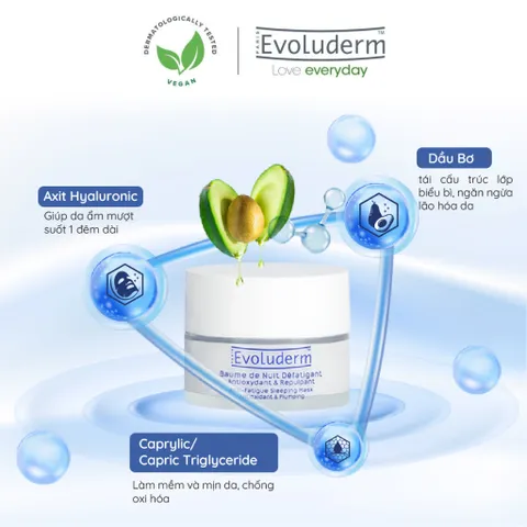 [GIFT] Mặt Nạ Ngủ Evoluderm giúp bổ sung Collagen và Vitamin cho làn da căng mọng và rạng rỡ