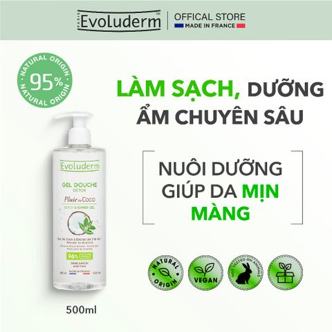 Gel Tắm DETOX SHOWER GEL COCONUT WATER & GREEN TEA EXTRACT MOISTURIZES* & REFRESHES 500ml 1