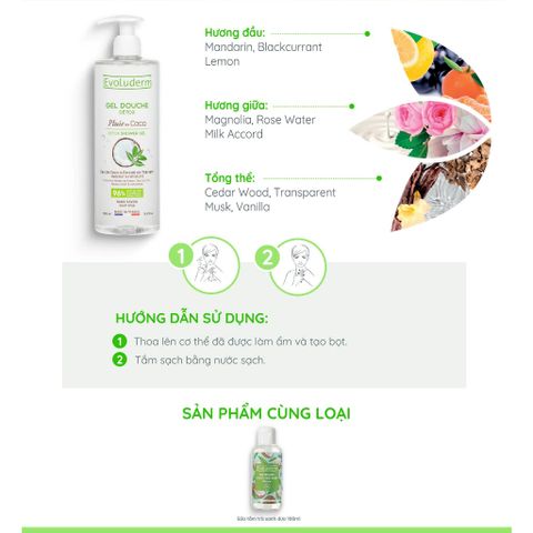 Gel Tắm DETOX SHOWER GEL COCONUT WATER & GREEN TEA EXTRACT MOISTURIZES* & REFRESHES 500ml 1