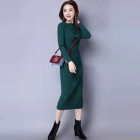 Đầm Len Dài Ôm Eo Tôn Dáng Thời Trang VH44