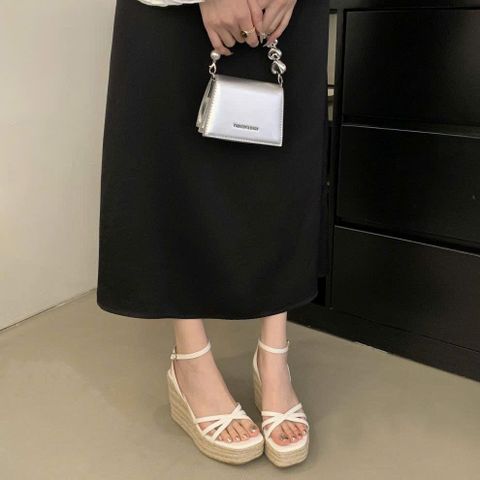 (LÙI 1 SIZE) Dép Sandal Đế Xuồng Hở Mũi Kiểu La Mã Thời Trang AG05