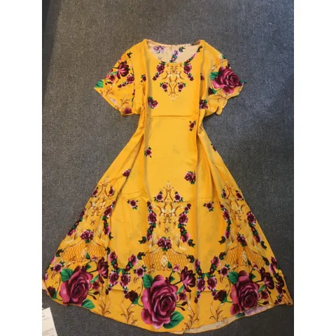 Đầm Lụa Cotton Nguyên Chất Trung Niên Mềm Mát Mùa Hè VH83