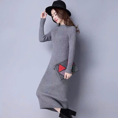 Đầm Len Dài Ôm Eo Tôn Dáng Thời Trang VH44