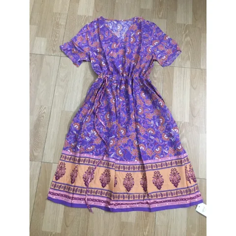(THANH LÝ) Đầm Cotton Lụa Mềm Mát In Hoa Thời Trang Mùa Hè VH04
