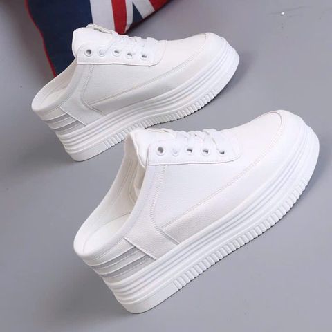 (FORM NHỎ TĂNG 1 SIZE) Giày Lười Thể Thao Nữ Tăng Chiều Cao Thời Trang AG34
