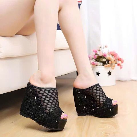 Dép Lưới Đế Xuồng Tăng Chiều Cao Êm Chân AG69